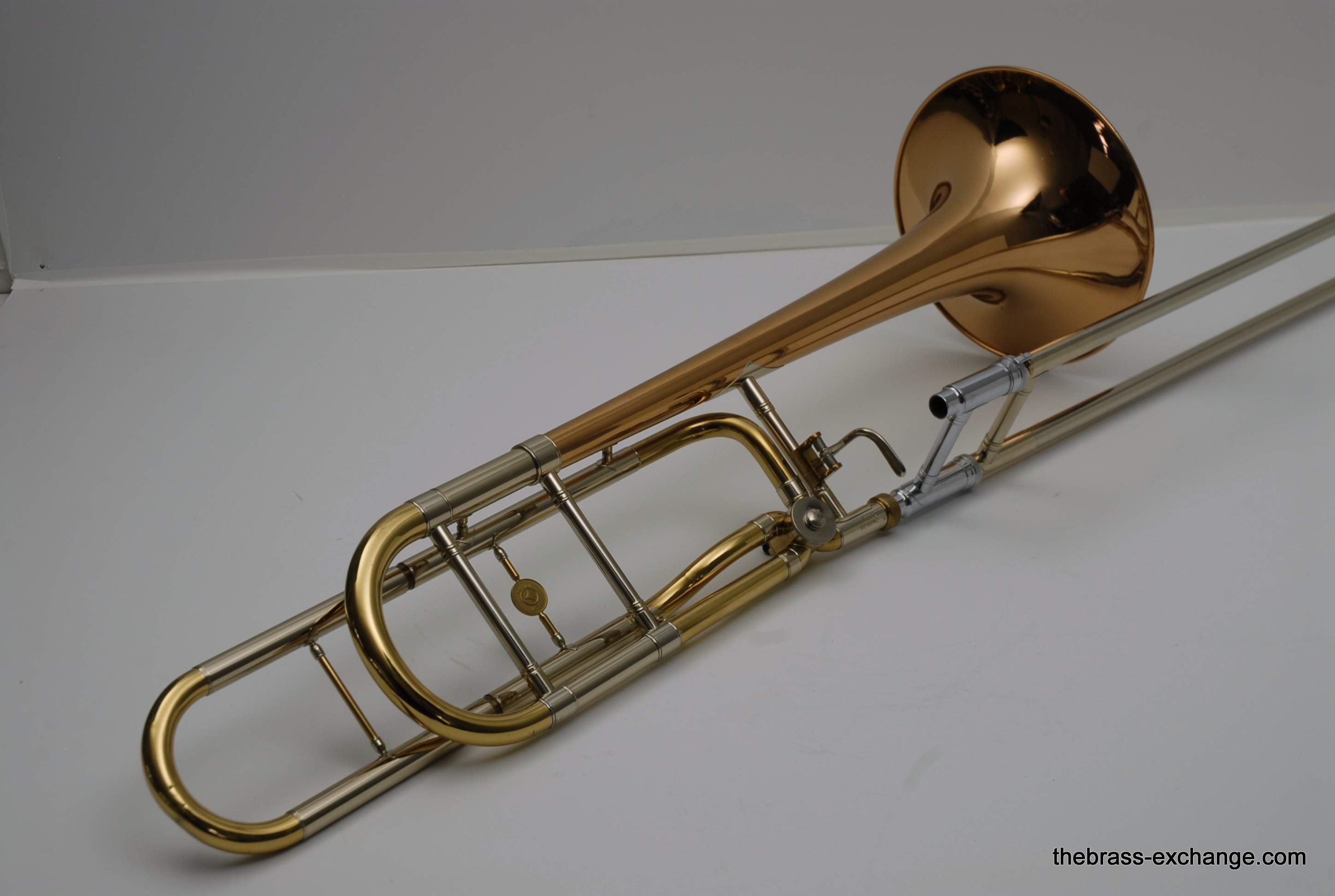 Holton TR160 Open Wrap Large Bore Tenor, Rose Brass | Brass Exchange