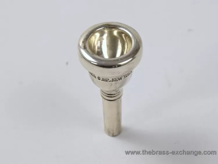 Vincent Bach New York Model 11 Trombone small shank mouthpiece made before 1953-Rim View