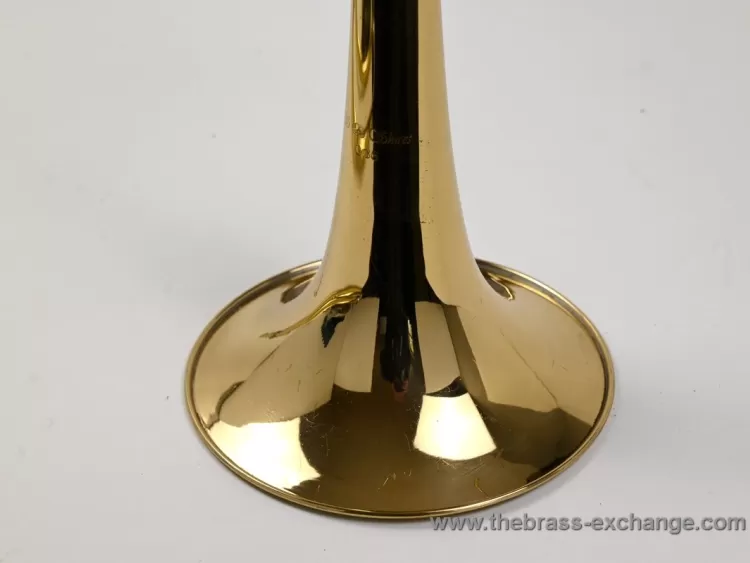 Shires Q36GR Bass Trombone Early Make without floral engraving outer bell view
