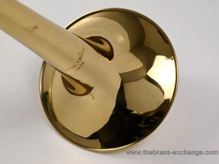 Shires Q36GR Bass Trombone Early Make without floral engraving outer bell view