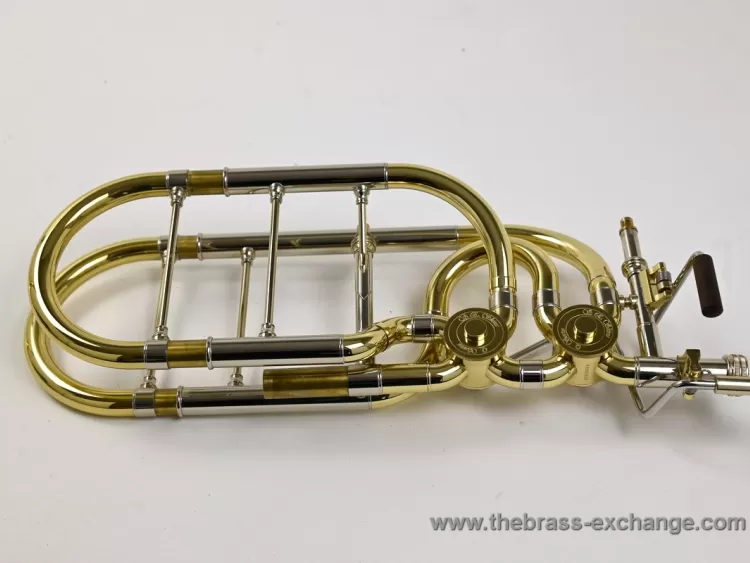 Shires Bass Trombone Valve Section Full View