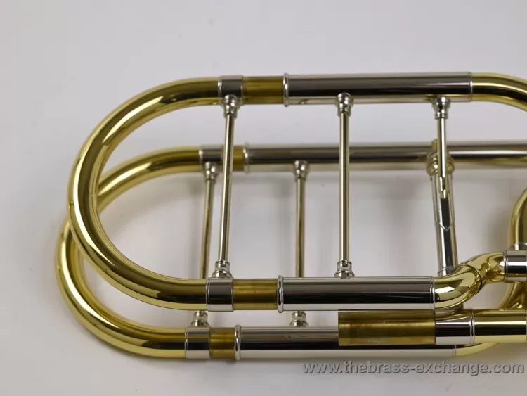 Shires Independent Bass Trombone Valve Section- View of Tuning slides