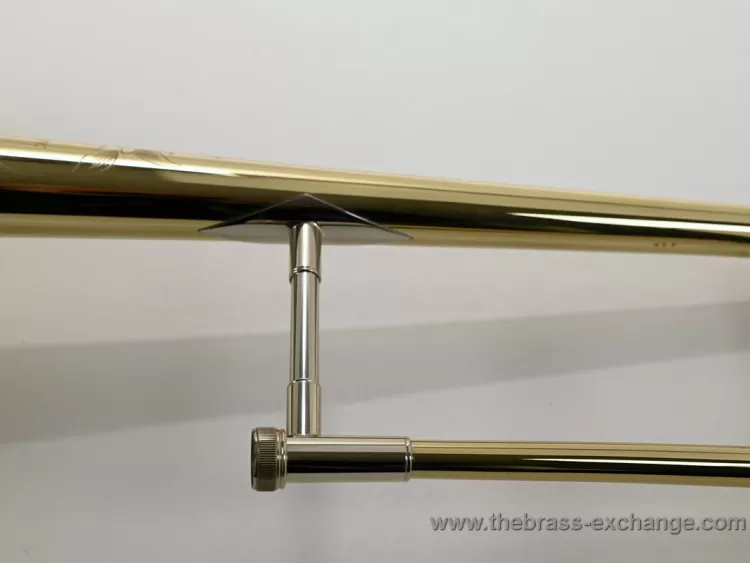 Shires Mike Davis Plus Pre-owned trombone neck area view